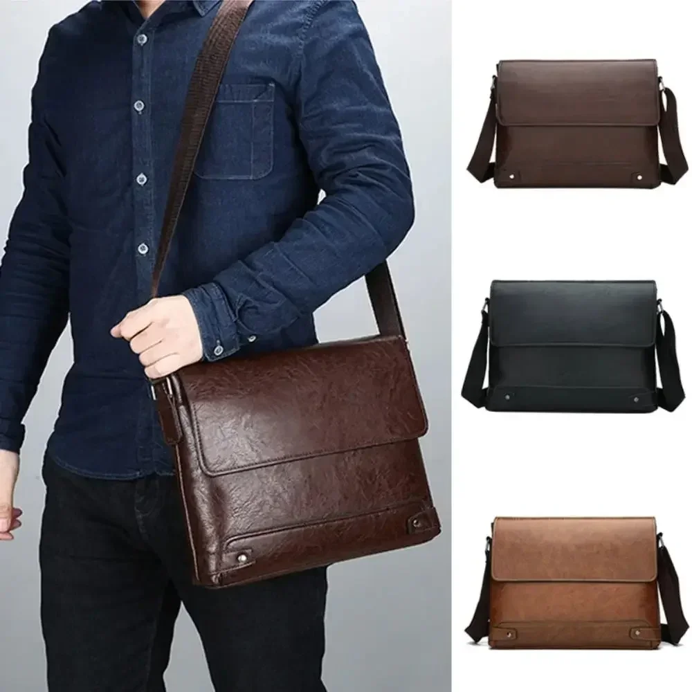Leather Work Bag Mens - Мужской портфель из искусственной кожи Tote