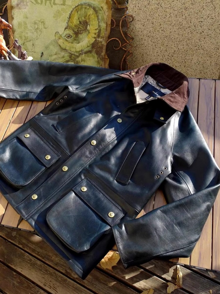 Мужская куртка из натуральной  – обзор и цена Leather Work Jacket Mens