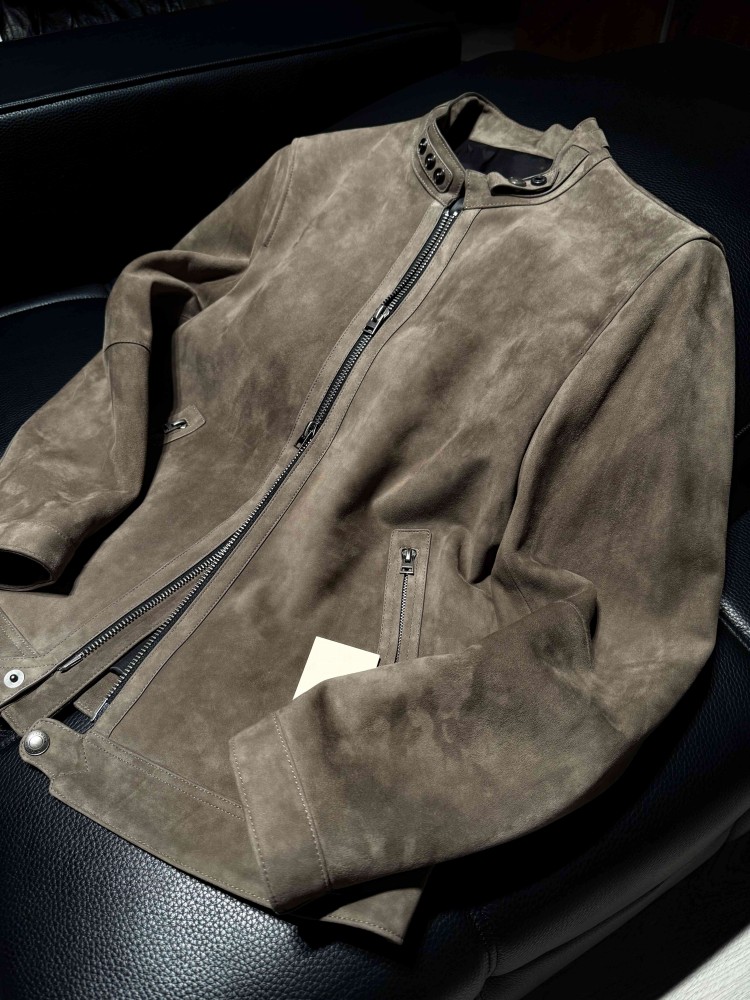 Мужская модная новая приталенн – обзор и цена Leather Work Jacket Mens