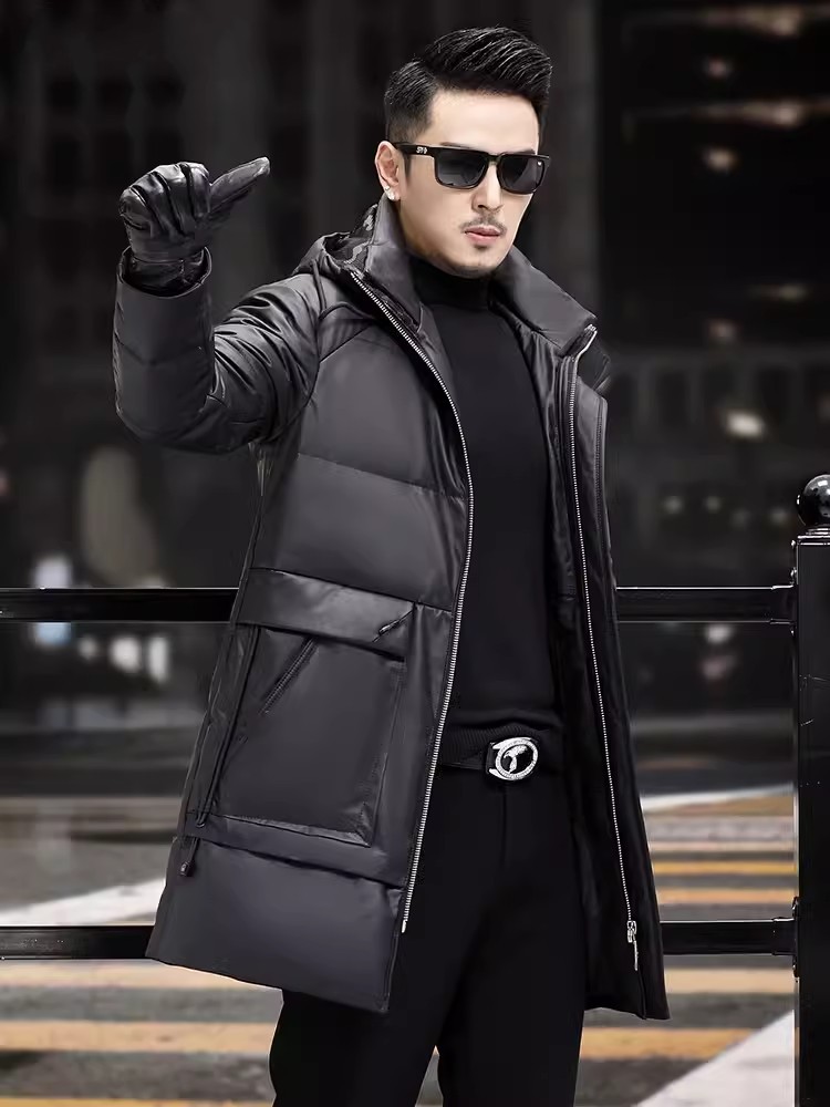 Зимнее мужское толстое теплое  – обзор и цена Leather Work Jacket Mens