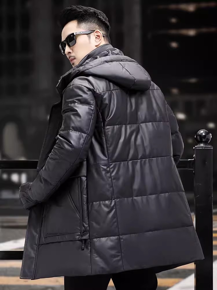 Зимнее мужское толстое теплое  – обзор и цена Leather Work Jacket Mens