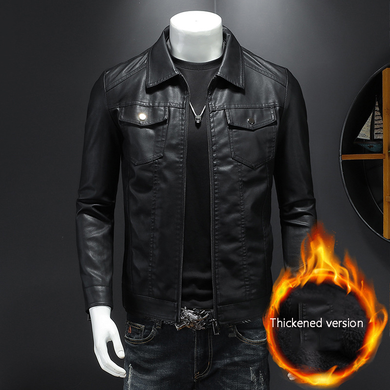 Мужская кожаная куртка с отлож – обзор и цена Leather Work Jacket Mens