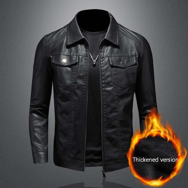Мужская кожаная куртка с отлож – обзор и цена Leather Work Jacket Mens