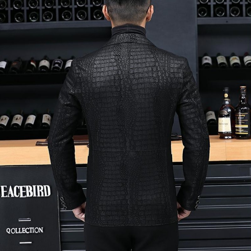Осенний деловой мужской пиджак – обзор и цена Leather Work Jacket Mens