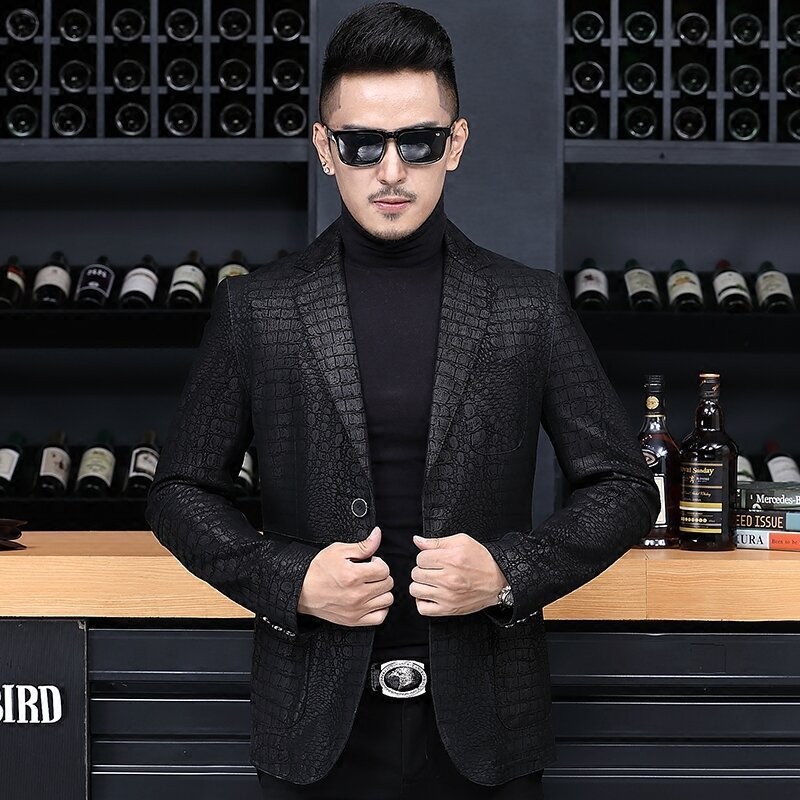 Осенний деловой мужской пиджак – обзор и цена Leather Work Jacket Mens