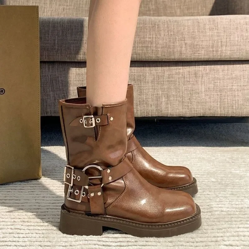 Women's Ankle Boots Autumn Wor – обзор и цена Leather Work Western