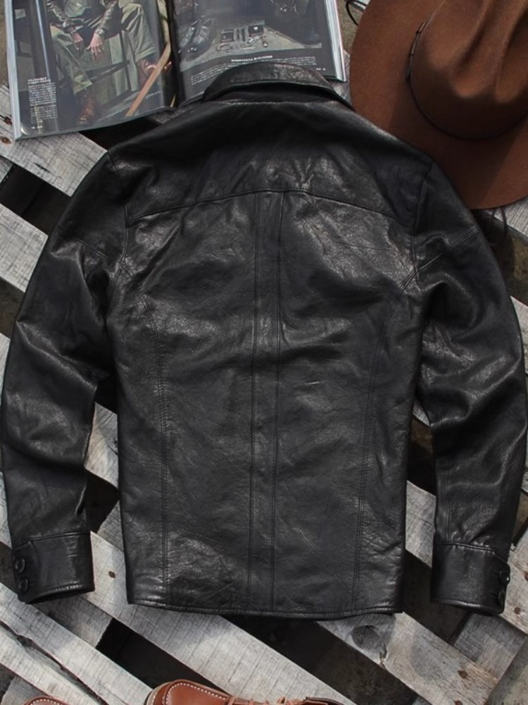 Мужская куртка из натуральной  – обзор и цена Leather Work Jacket Mens