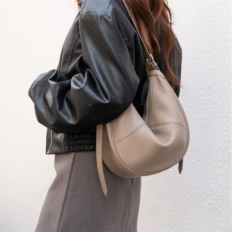 Сумка-хобо BURMINSA из натурал – обзор и цена Leather Work Handbags