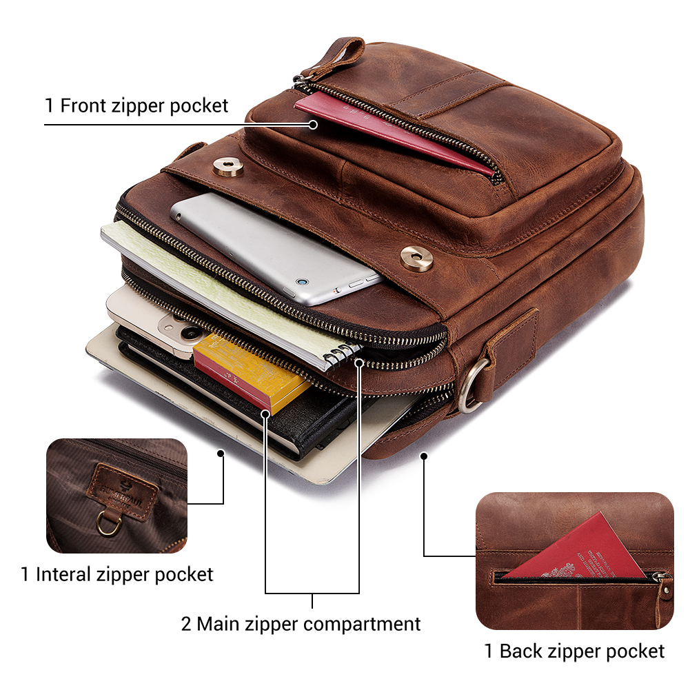 HUMERPAUL мужская сумка через  – обзор и цена Leather Work Bag Mens