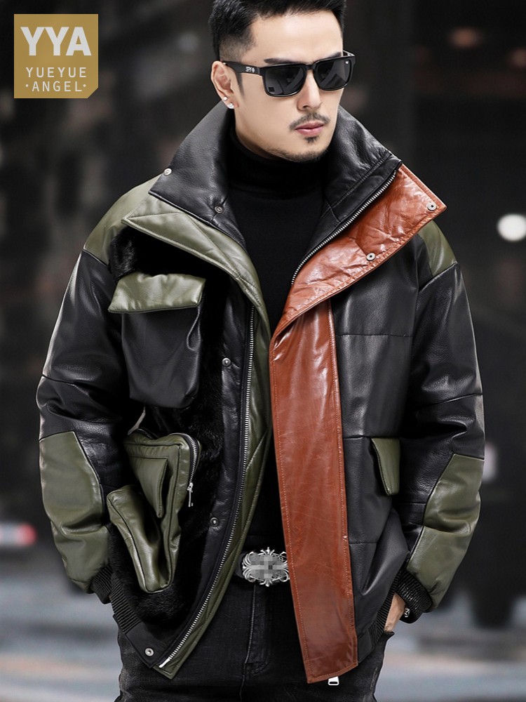 Рабочий пуховик с большими кар – обзор и цена Leather Work Jacket Mens