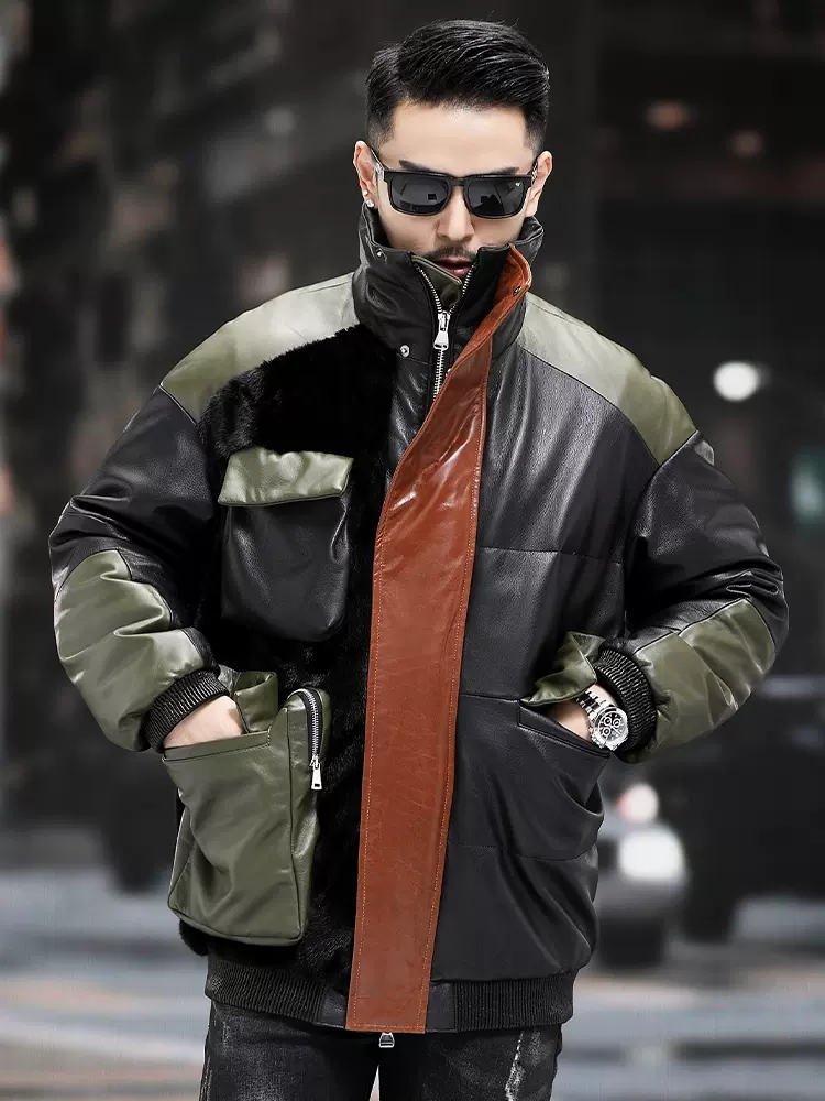 Рабочий пуховик с большими кар – обзор и цена Leather Work Jacket Mens