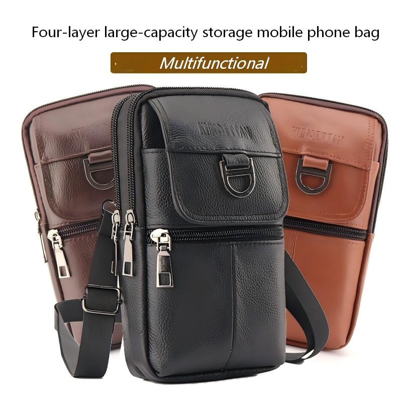 Мужская кожаная поясная сумка  – обзор и цена Leather Work Bag Mens