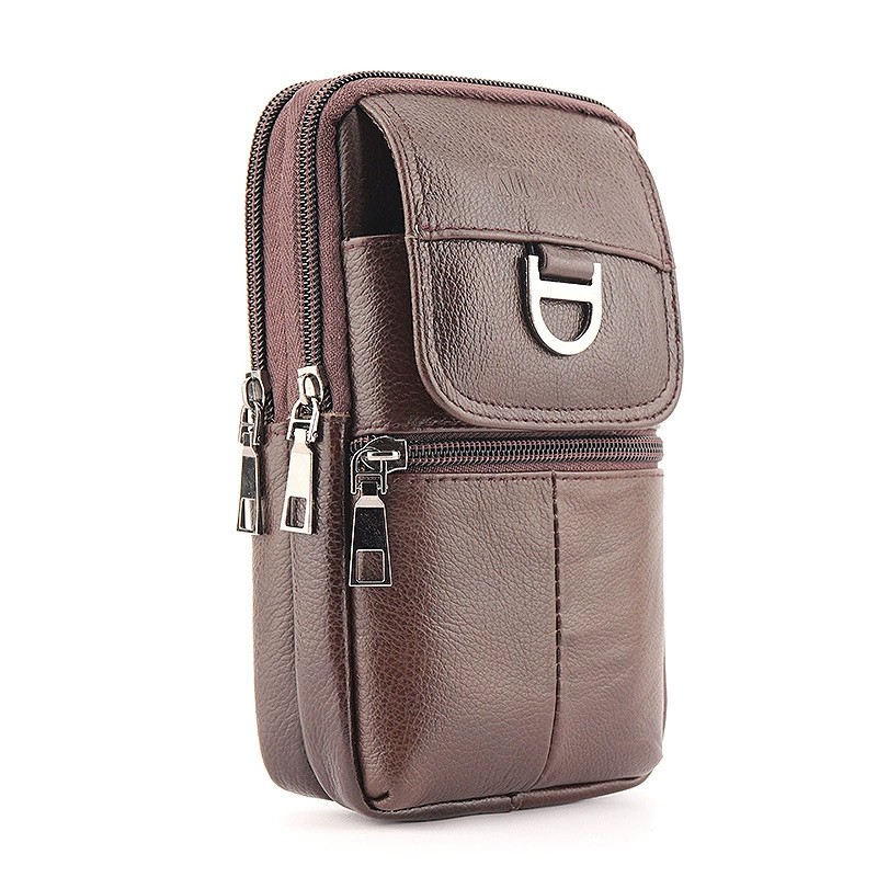 Мужская кожаная поясная сумка  – обзор и цена Leather Work Bag Mens